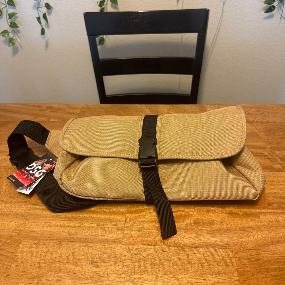 Classic Tan Belt Bag with Adjustable Strap